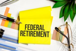 Federal Retirement On Post It Note